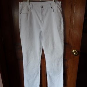 Diane Gilman DG White Jean Pants size 12